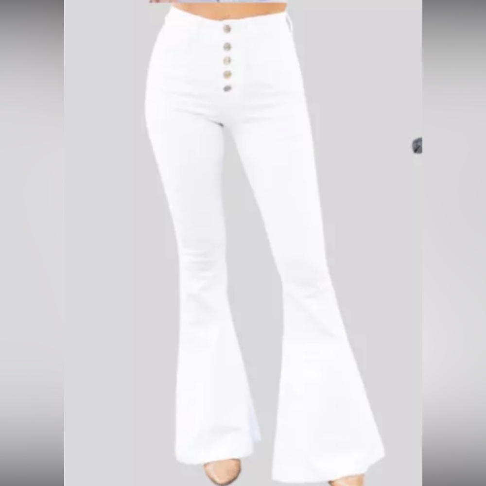 Pink Lily Bell Bottoms